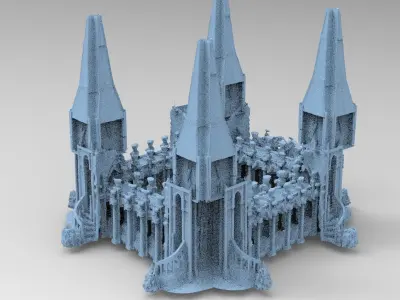 Third age Fort architecture 1 3D model
