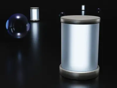 Colour Bubbles Glass Light Tube for 3d blender model Texture