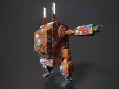 Sci-Fi Robo 3D model