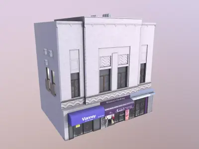 House building Low-poly 3D model purchase