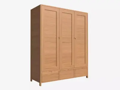 Wardrobe 3 Door Ercol Bosco 3D model