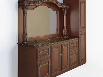 Classic dressing table 3D model