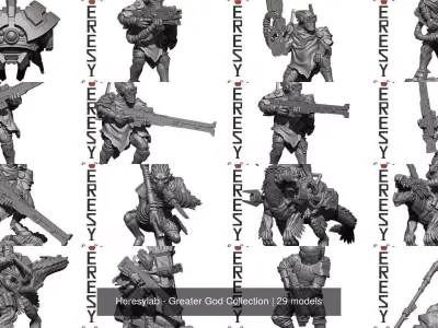 Heresylab - Greater God Collection 3D Model Pack