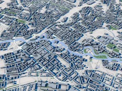 Orebro City Sweden 3D model