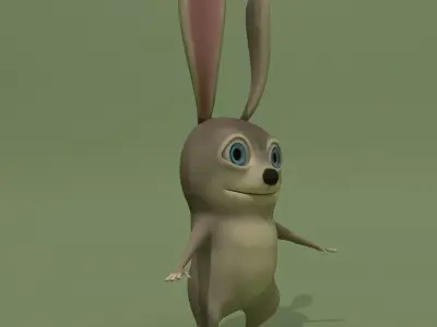 Cartoon Rabbit 3D model