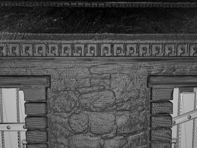 Large temple of Maya 3D print model