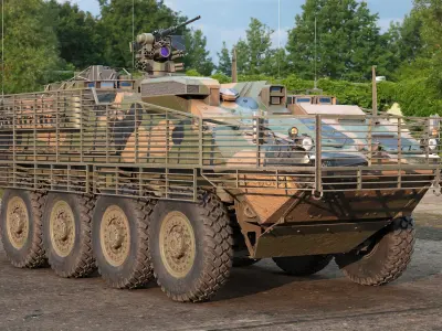  M1130 Stryker CV Slat Armour PBR 