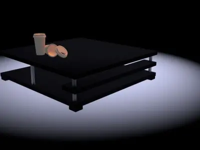 Modern Coffee Table Pack1 Free low-poly 3D model