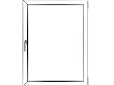 White Window 16 3D model