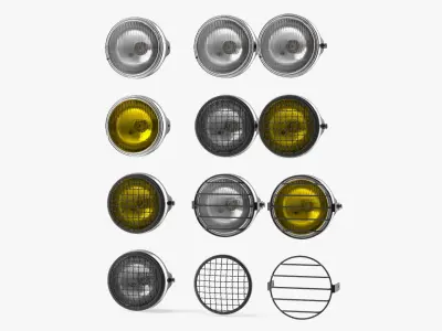  Motorcycle Headlight Set 