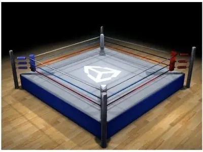Boxing stadium Low-poly 3D model