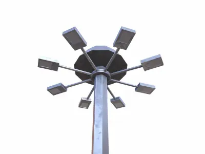 Street Light Low-poly 3D model 39