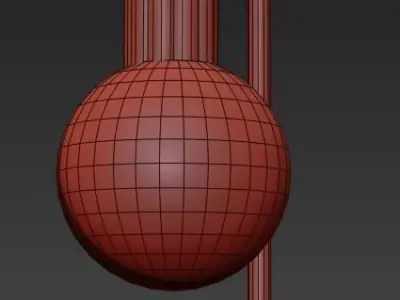 fluorescent lamp 3D model 2