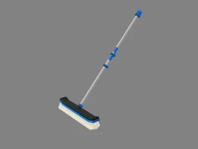 Cartoon mop Low-poly 3D model