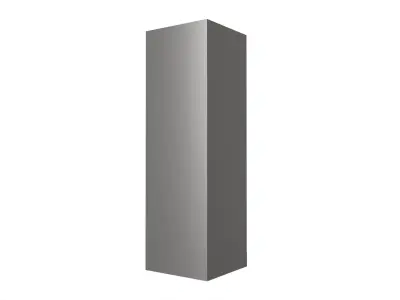 Free-standing refrigerator opened 3D model