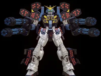 Gundam Heavyarms Custom Fanmade 3D model