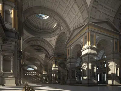 Hall of an Ancient Palace 3D model