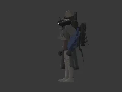 upgraded titan cameraman 3D model