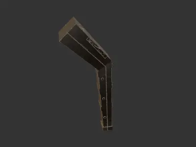 Handle sci-fi 001 Low-poly 3D model