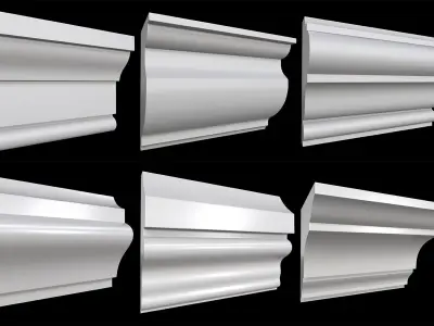 70 Cornice Base and High Mesh Pack 3D model