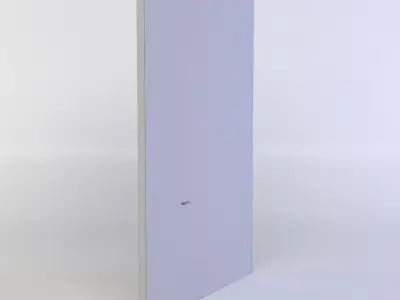 Door cabinet with Low-poly 3D model