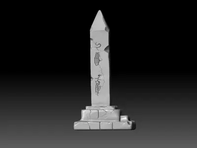 Ancient Stone Monolith - 3D Print Model 3D print model purchase