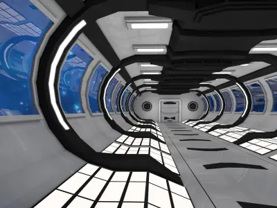 Sci Fi Interior 3D model 56