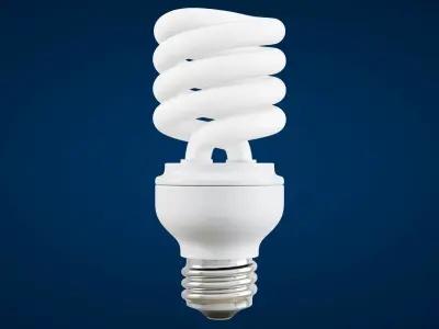 Light Bulb Low-poly 3D model