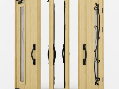 YKK AP Venato D30 N11T Japanese Entrance Door 3D model