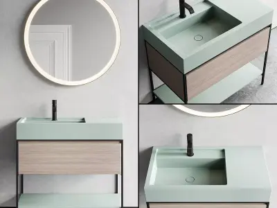 Nic Design Elen 90 Vanity unit 3D model