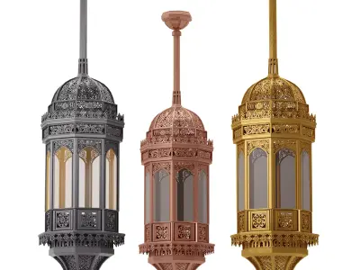 Islamic Arabian Ceiling Light 3D model