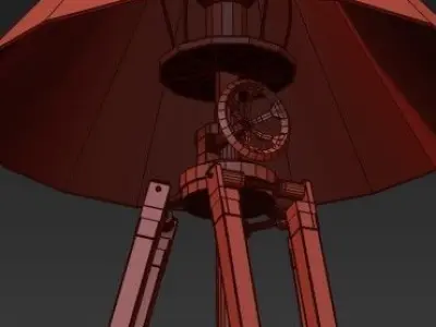 Telescopo Floor Lamp 3D model