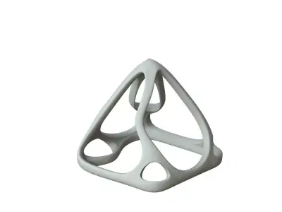 SciFi Cube Object No 59173 Low Poly Shape Low-poly 3D model