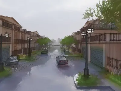 Villa compound Lumion with SketchUp 3D model