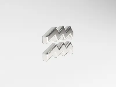 Aquarius v2 006 Low-poly 3D model