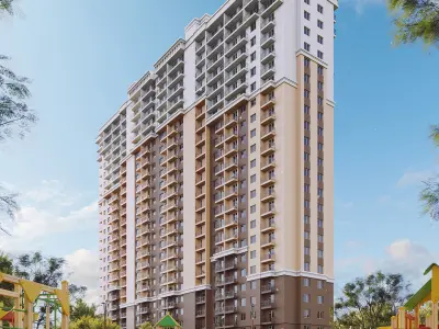 Build018 residential building 3D model