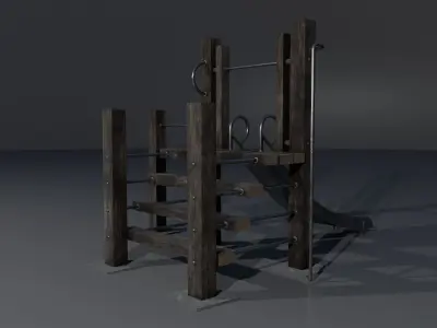 Old playground PBR 3D model