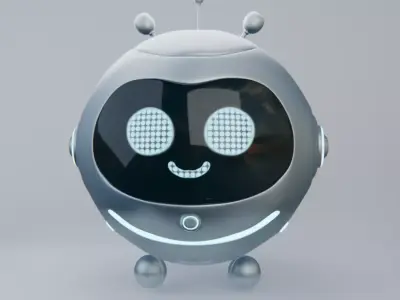 Cute Sci-Fi Robo 3D model
