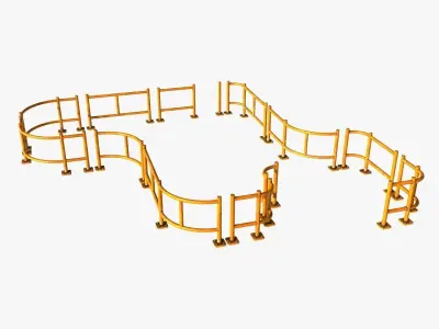 Turnstiles and Barricade 3D Model Pack