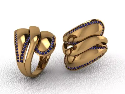 light gram ring-64 3D print model