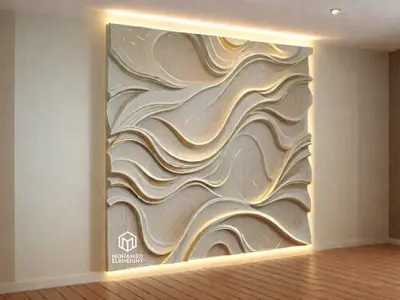 3D Wall Panels STL for CNC and 3D Printing 3D Model Pack