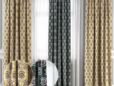 Curtain Set 142 3D model
