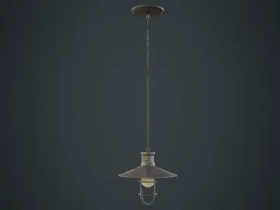 Hanging Lamp 3D Low-poly 3D model
