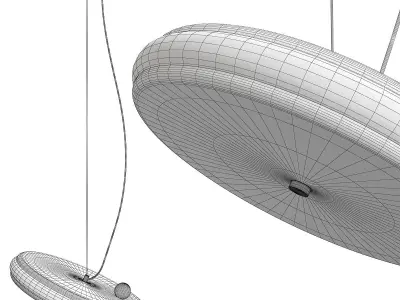 INGEBOR pendant light with circular shape Low-poly 3D model