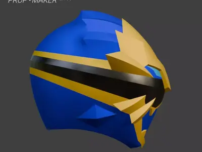 DIY Gozyuger Gozyu Leon Helmet EVA Foam Template 3D model
