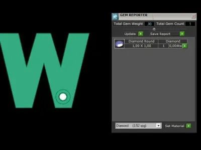 Alphabet W Pendant  3D print model