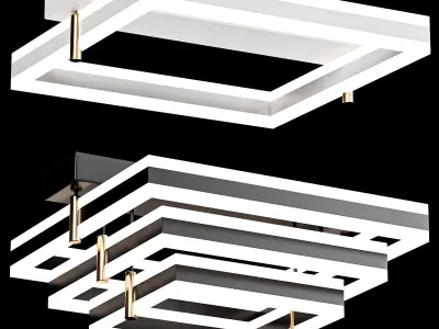 Modern Tricolor Light 3D model