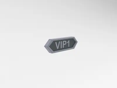 Game VIP Symbol v2 002 Low-poly 3D model