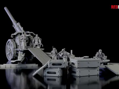 Earthshaker cannon Heavy artillery of the Imperial Force 3D print model