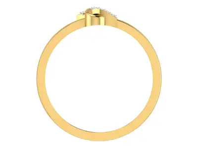 Women Ring Render 3dm STL OBJ FBX  3D print model 7